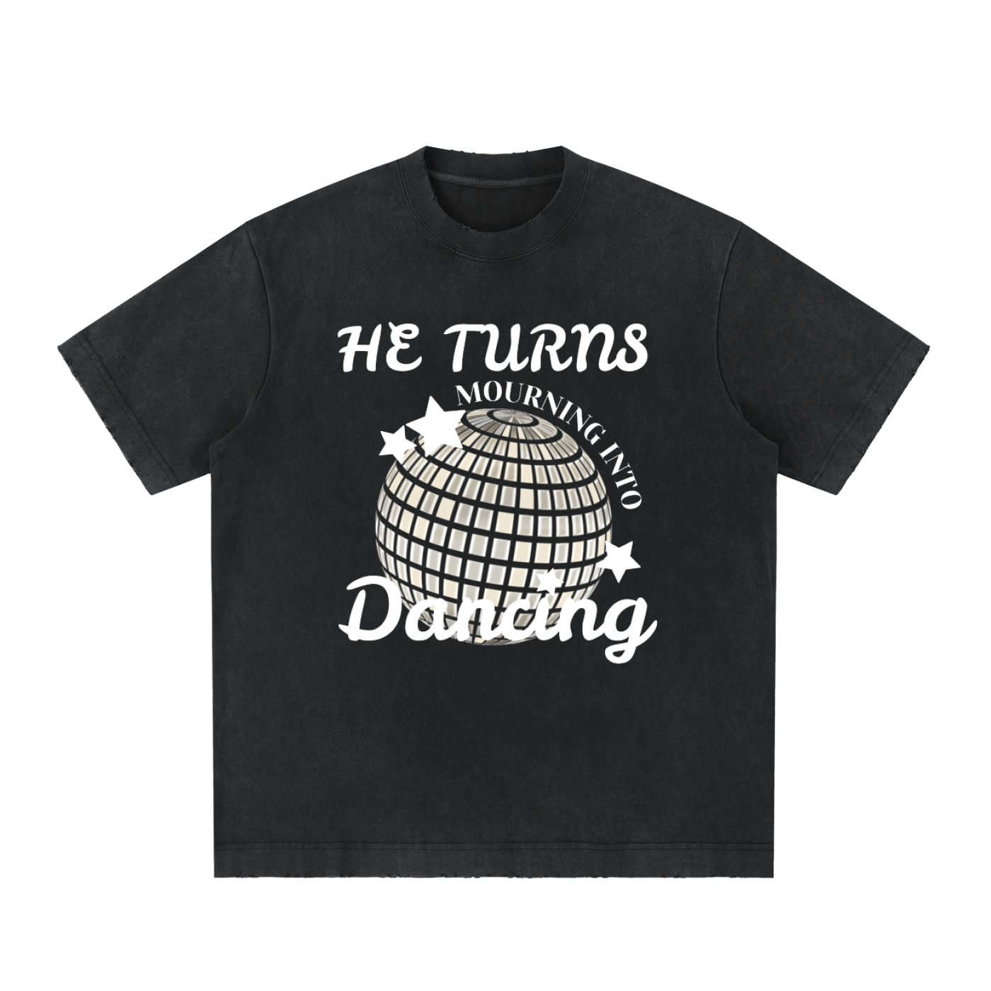 “DANCING” Frayed T-Shirt