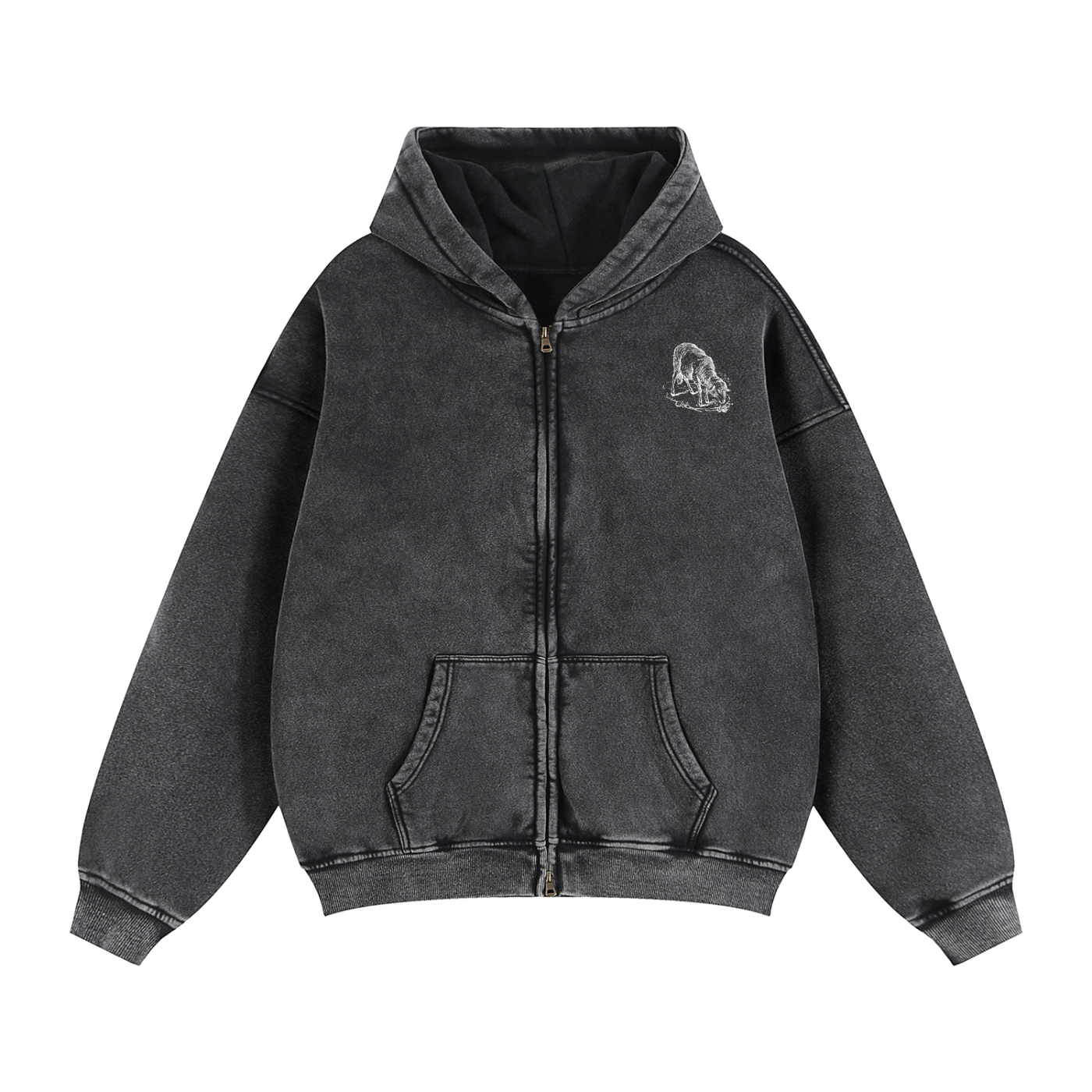 “99” Zip-Through Hoodie