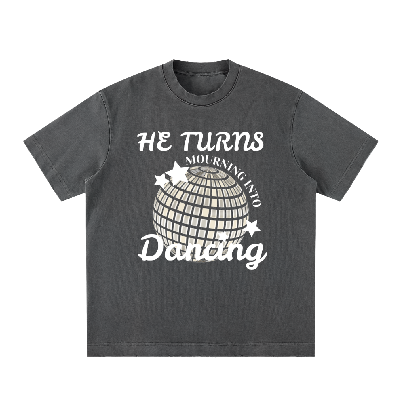 “DANCING” Frayed T-Shirt